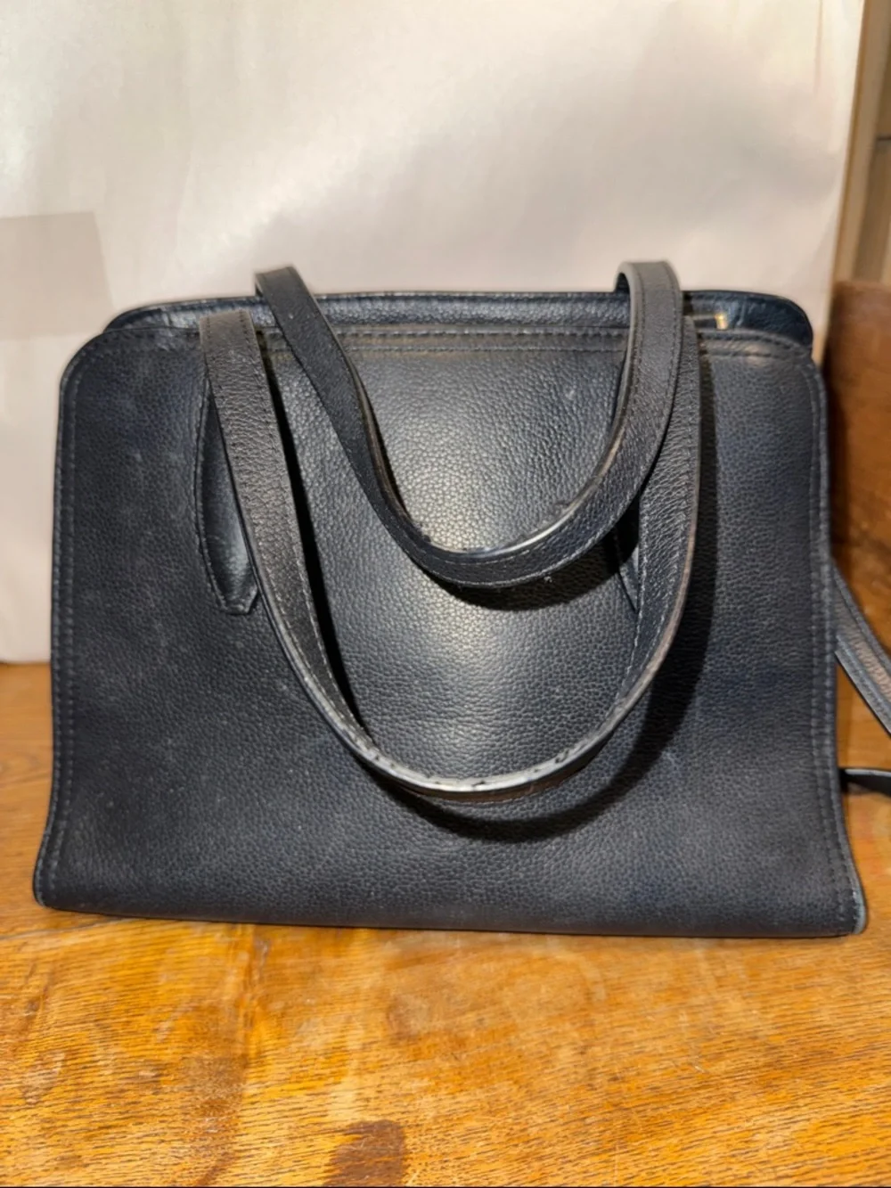 kate spade Black Pebbled Leather Satchel with Crossbody Strap